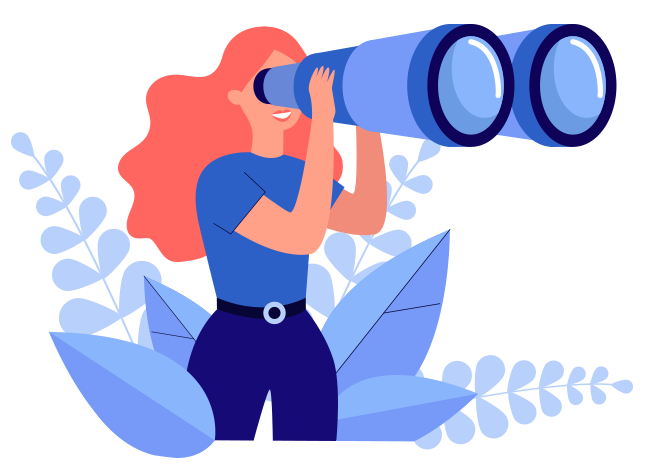 Girl with Binoculars